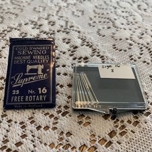 Vintage Supreme Sewing Machine Needles Size 16 Lot of 17